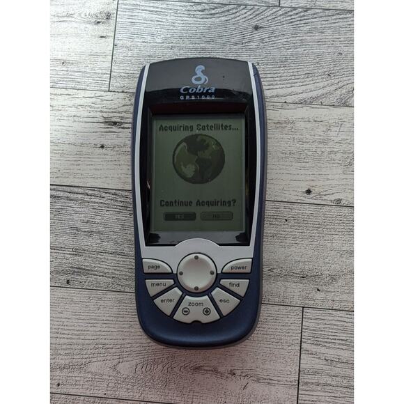 Cobra GPS 1000 DLX Portable Personal Handheld GPS Bundle Manuals, Cords - Works - Picture 3 of 4